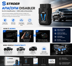 2026 Upgraded STRDER AFM/DFM Disabler for GM Silverado & Sierra 1500 (2007-2022)